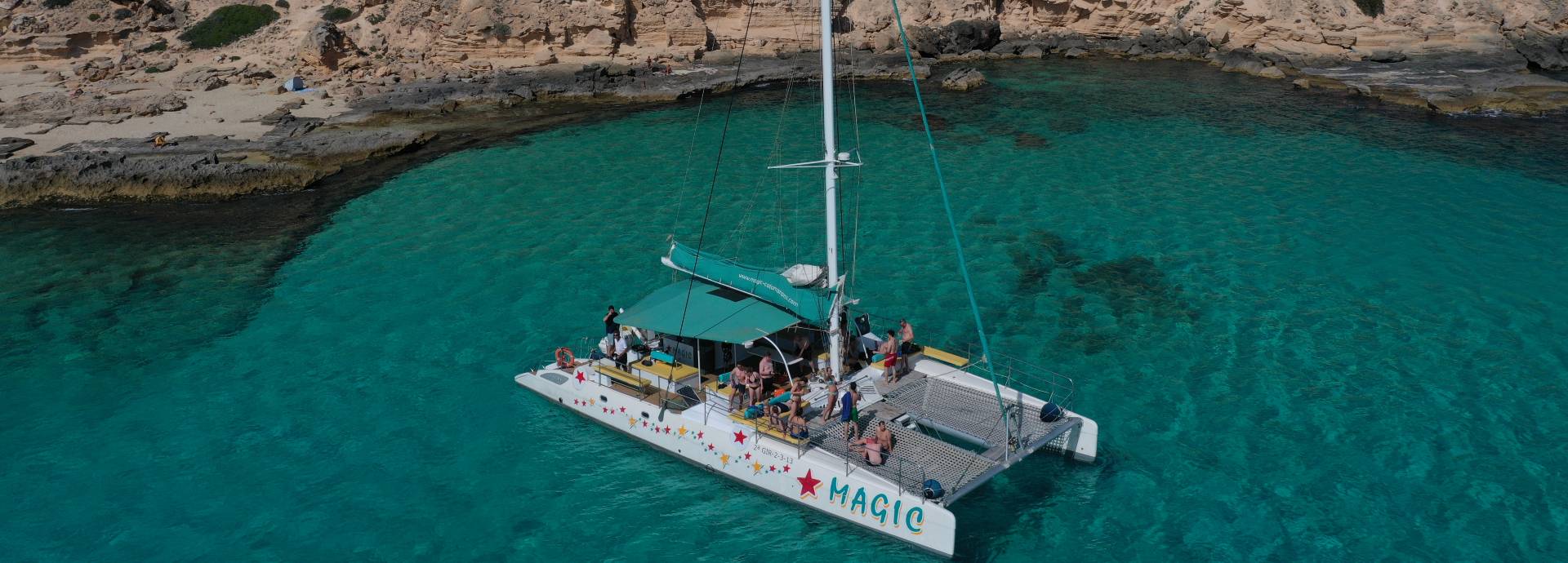 Segel-Katamaran Magic (Es Trenc) inkl. Transfer